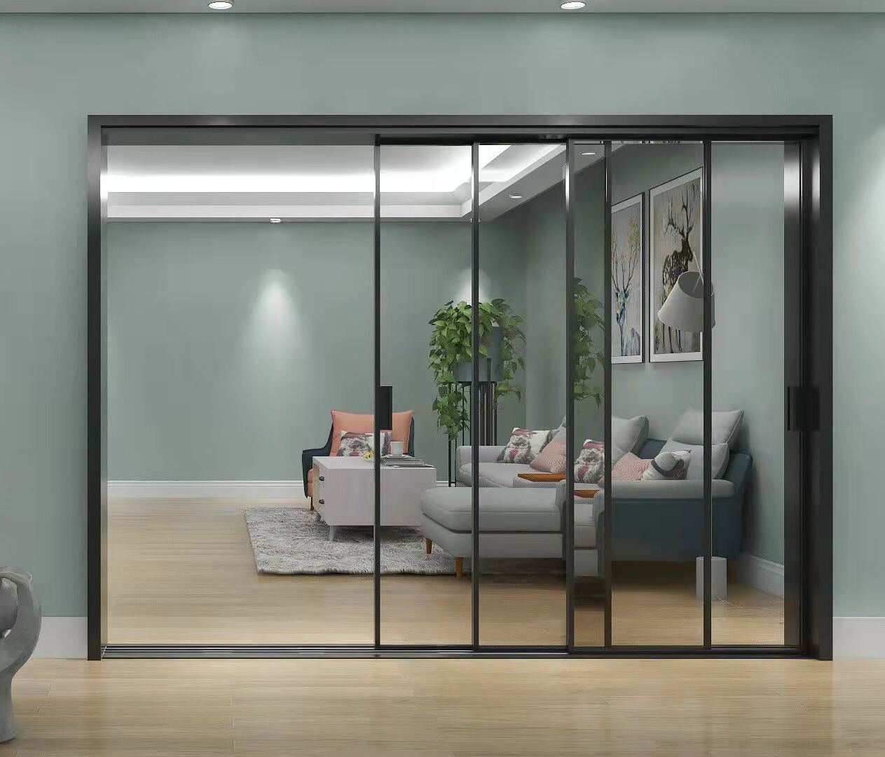 簡(jiǎn)約極窄邊框玻璃門03 簡(jiǎn)約極窄邊框玻璃門03